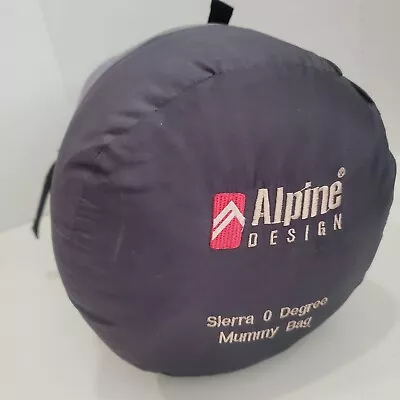 Alpine Design Sierra 0 Degree RH Zip Mummy Sleeping Bag Gray 84  X 29  • $59.99