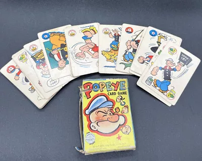 VINTAGE 1950’s ED-U-CARDS GAME POPEYE THE SAILOR Bright PIctures! • $18.07