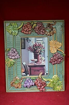 Lesal Ceranics Grape Picture Frame Caesars Casino Lisa Lindberg Van Nortwick 98 • $101.99