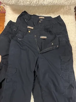 Lot Of 3 5.11 Tactical Men 40x30 Navy Cargo Canvas Utility Workwear Pants 74251 • $50.99