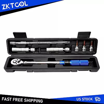 3/8 Inch Drive Click Torque Wrench Set With 14mm 16mm Spark Plug Socket  Etc • $49.90