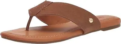 Ugg Carey Flip Chestnut Womens Leather Flip Flops Sandals • $79.99