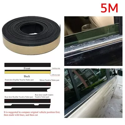 Universal Rubber Windshield Seal Strip Sunroof Triangular Windo Weatherstrip • $25.82