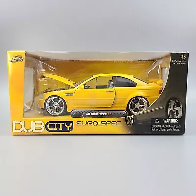 2005 Jada Toys DUB CITY Euro-Spec BMW AC Schnitzer S3 1:24 Yellow Die Cast NEW • $179.99