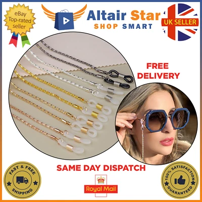 £2.87 • Buy Glasses Neck Cord Strap String Lanyard Chain Sunglasses Reading Spectacles Metal