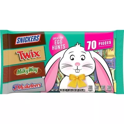 Mars Mixed Snickers Twix Milky Way & 3 Musketeers Easter Chocolate Candy Baske • $10.47
