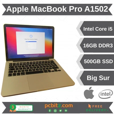 £169.95 • Buy Apple MacBook Pro | Intel Core I5-4288U 16GB DDR3 500GB SSD Big Sur 13.3  Laptop