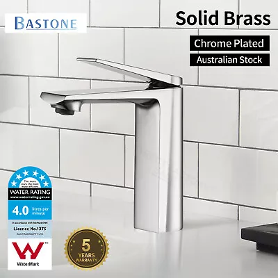 Stylish Basin Mixer Tap Bathroom Vanity Laundry Sink Faucet Brass Chrome WELS • $84