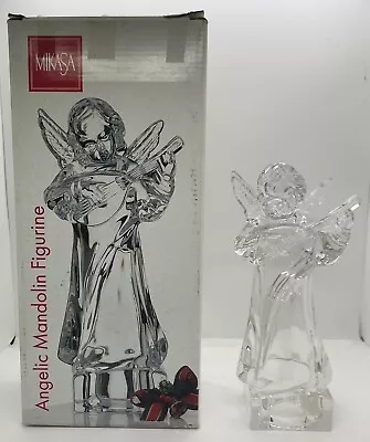 Mikasa Full Lead Crystal Angelic Mandolin Herald Collection Germany Angel NEW • $16