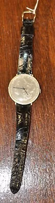 1882 Morgan Wrist Watch Men's Leather Stainless Steel Back 8.5  Length 3/4  Face • $120