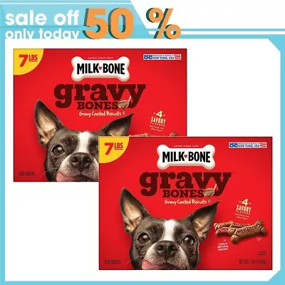 Milk-Bone GravyBones Dog Biscuits Small Dog Treats 7 Lb.x2p • $31.86