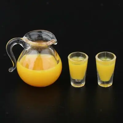 £4.76 • Buy Lots 3 1/12 Miniature Cup Set Bottles Food Dining Drink Dolls House Decors
