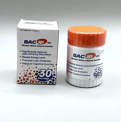 BAC-UP - Alcohol Detox Enzyme Booster NADH For Detox And Liver Support - 30 Cap. • $59.99