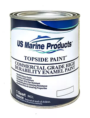 Marine Commercial Grade Topside Enamel Boat Paint Medium Gray Quart • $27.91