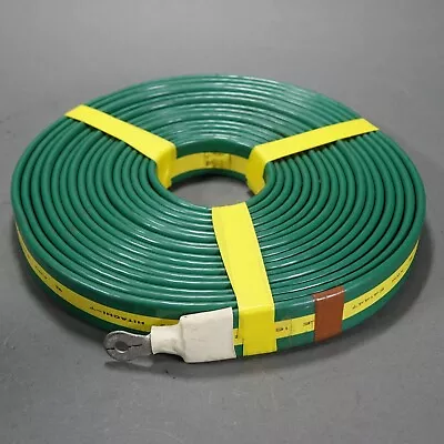 2AWG Flat Pure Copper Cable 25ft. Green Ground VW-1 Hitachi-T E41447 • $72.89