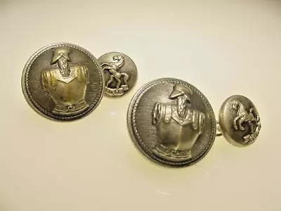 Vintage  Antique Shank Preserved French Paris Military Button Convert Cufflinks • $12.99