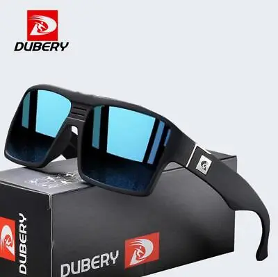 DUBERY Men Polarized Square Sunglasses Oversize Driving Fishing Sport Glasses  • $10.43