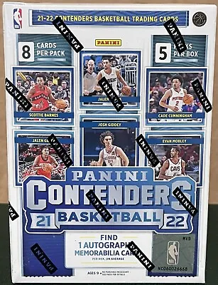 2021-22 Panini Contenders NBA Basketball Blaster  -  Factory Sealed • $39.95