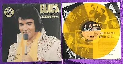 *** Elvis Presley -  A Canadian Tribute  / Gold Vinyl / 1978 Rca / Beautiful • $5.50