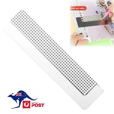 $11.39 • Buy 5D Diamond Painting Ruler Blank Grid Cross Stitch Embroidery DIY Full Drill Tool