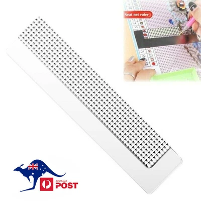 $11.39 • Buy 5D Diamond Painting Ruler Blank Grid Cross Stitch Embroidery DIY Full Drill Tool