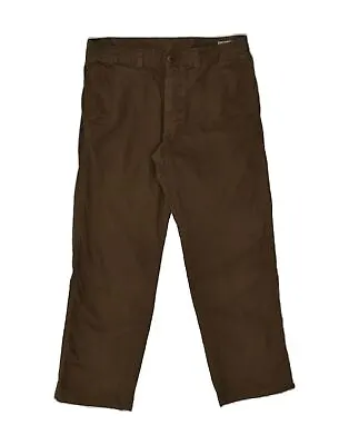 MURPHY & NYE Mens Straight Chino Trousers W36 L28 Brown Cotton AG20 • $19.53