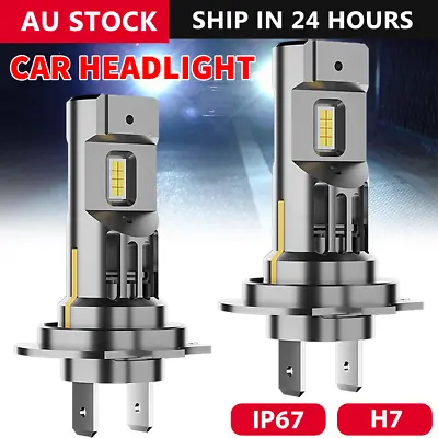  2X H7 LED Car Headlight 12000LM Globes Bulbs Kit 6500K Hi Low White Beam Lamps • $24.65