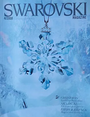 SPARKLING CHRISTMAS SECORATIONS Holiday 2008 SWAROVSKI Magazine BAMBI & FRIENDS • £6.35