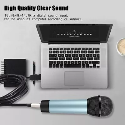 Microphone Link Adapter Cord XLR Female To USB MIC Link Black Cable Line • $14.18