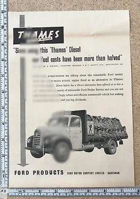 Thames Truck / Lorry E & F Beattie Ltd. Coal Merchants Press Cutting 1955 • £5.95