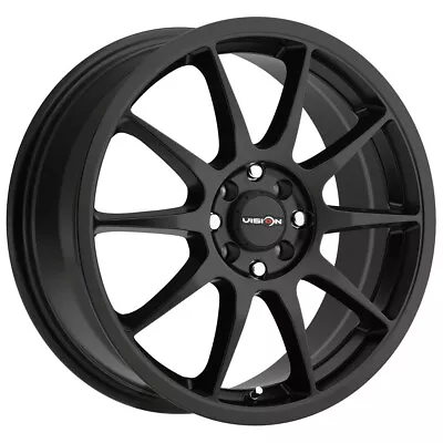 Vision 425 Bane 16x7 4x100/4x108 +42mm Matte Black Wheel Rim 16  Inch • $135.99