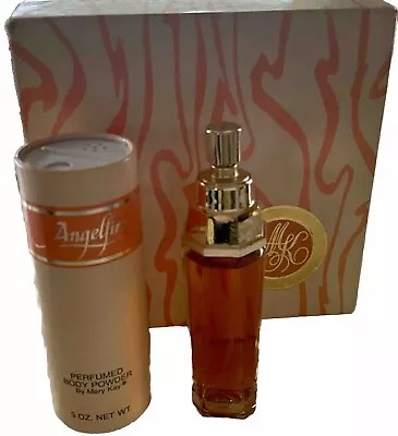 MARY KAY ANGELFIRE EAU DE TOILETTE Perfume & Powder Gift Set In Orginal Box • $45