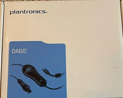 Plantronics DA60 Base Unit USB Adapter To Headset 63725-01 *New In Box* • $35