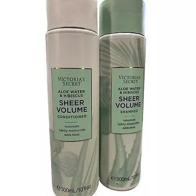 Victoria Secret Aloe Water And Hibiscus Sheer Volume Shampoo & Conditioner Set • $29.99