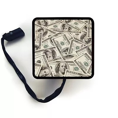 Hitch Cover Art - Dollars Money Design 2 - Trailer Receiver LED Brake Light • $23.90