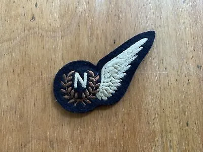 £10 • Buy RAF  N  Flight Navigator Half-wing Brevet Padded Cloth Trade Badge