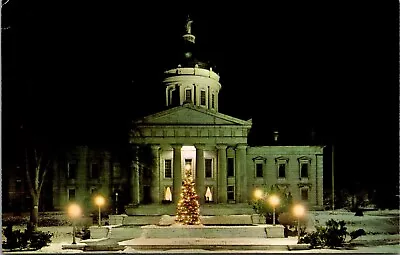 Vintage Postcard Night Time Vermont's Capital Christmas Tree Montpelier VT • $3.09