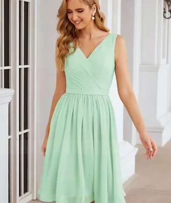 NEW Stacees Bridesmaid Dress Size 30 Mint Green Prom Wedding Evening Party  • £30