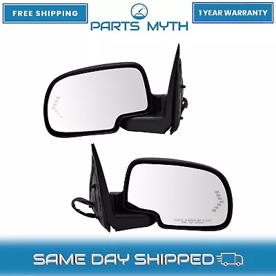 NEW Mirror Power Folding Heated Memory Turn Signal PTM Set For 2003-06 GMC Chevy • $162.50