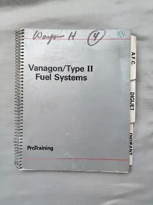 1987 Vw Vanagon Type Ii Fuel Systems Protraining Manual Wsp 521 148 00 • $75