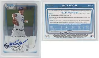 2011 Bowman Chrome Prospects Auto Refractor /500 Matt Moore #BCP220 Auto • $6.29