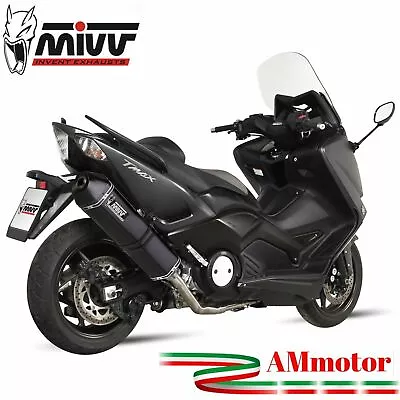 Full System Mivv Yamaha T-Max 530 2014 Exhaust Motorcycle Speed Edge Steel Black • $732.27