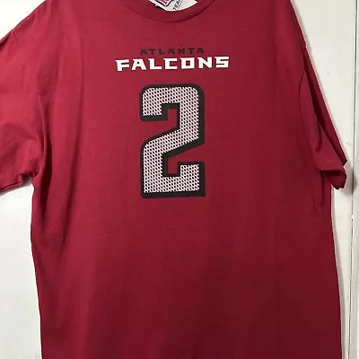 Atlanta Falcons Matt Ryan #2 Majestic Men’s Size XL Red T-Shirt New W/Tags • $20