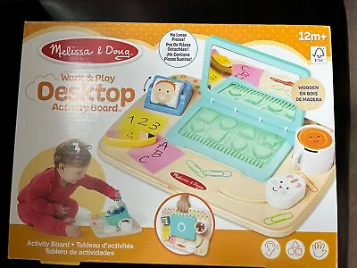 Melissa & Doug Wooden Work & Play Desktop • $35.99