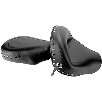 $740 • Buy MUSTANG MOTORCYCLE PRODUCTS Wide Seat - Studded - V-Star 950 76070