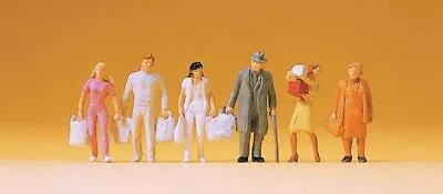 Preiser 14136 HO Scale Pedestrians -- People Shopping Pkg(6) • $11.99