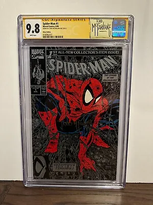 Spider-Man #1 (1990) Silver  Full Todd  Signed McFarlane! CGC 9.8 SS Custom • $425
