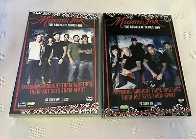 Miami Ink The Complete Series 1 And 2 DVD Box Sets • £11.99