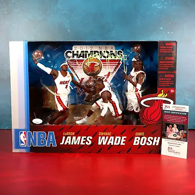 Todd McFarlane Autographed LeBron Wade Bosh Miami Heat Action Figure 3-Pack COA • $343.99