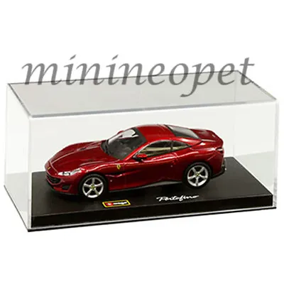 BBURAGO 18-36909 SIGNATURE SERIES FERRARI PORTOFINO 1/43 With DISPLAY CASE RED • $19.90